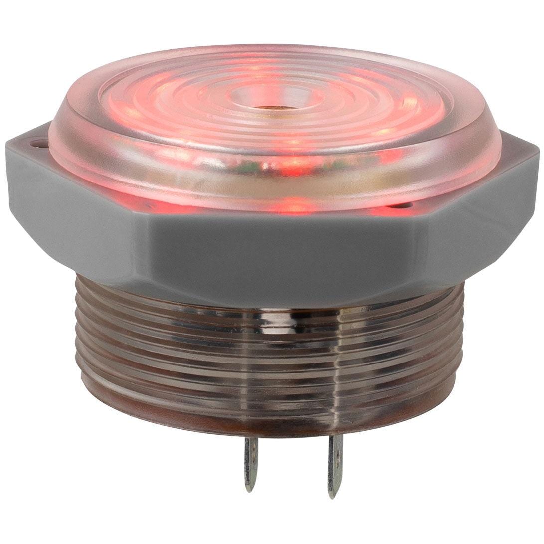 Piezo Buzzer Alarm Led Pilot Light Red Leds Panel Mount Vdc Db